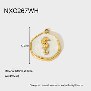 Classic Turtle Stainless Steel  Gold Color Unisex Pendants h5
