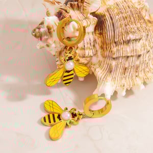 Geometric Stainless Steel Gold Color Women's Drop Earrings h5 Picture3