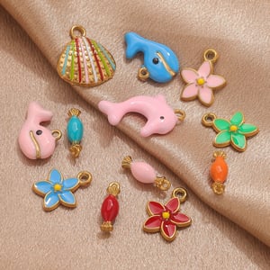 1 Piece Dolphin Stainless Steel Gold Color Women's Pendants h5 Picture3