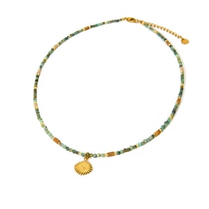 1 Piece Natural Stones Beaded Necklace h5 Picture5