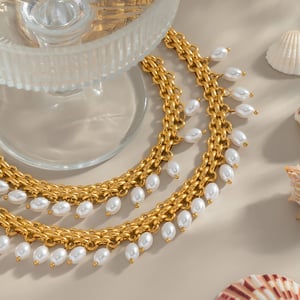 1 Piece Stainless Steel Gold Color Pendant Necklaces h5 Picture2