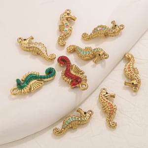 1 Piece Sea Horse Stainless Steel Gold Color Women's Pendants h5 Picture4