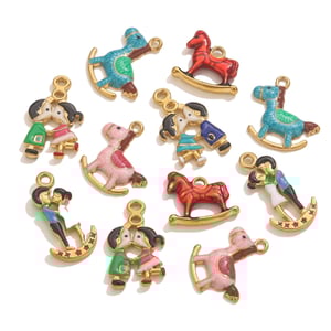 1 Piece DIY Hobbyhorse Stainless Steel Women's Pendants h5 Picture4