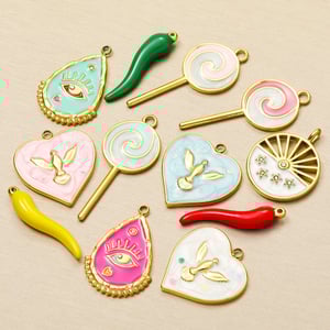 1 Piece Simple Series DIY Droplet Stainless Steel Gold Color Women's Pendants h5 Picture5