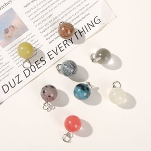1 Piece Simple Series Simple Solid Color Natural Stones Jewelry Beads h5 Picture4