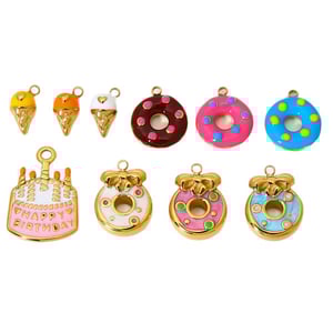 Sweet Geometric Stainless Steel  Gold Color Pendants h5 Picture5