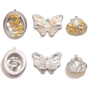 1 Piece Luxurious Series Butterfly Stainless Steel Women's Pendants h5 Picture4