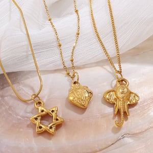 1 Piece Stainless Steel Gold Color DIY Pendant h5 Picture3