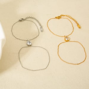 Simple Daily Stainless Steel Women's Chain Bracelets h5 Picture3