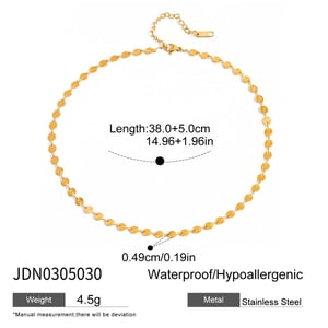 1 Piece Classic Shell Stainless Steel Gold Color Women's Chain Necklaces h5 Picture2