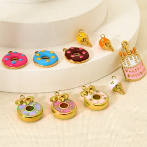Sweet Geometric Stainless Steel  Gold Color Pendants h5 Picture3