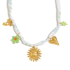 Colliers à pendentif en acier inoxydable pour femme, série romantique, motif tortue douce h5 Image4