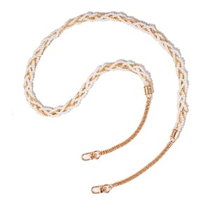 1 Piece Elegant Series Beads Aluminum Extension Chain Phone Strap h5 