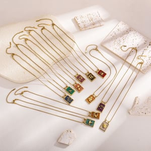 1 Piece Romantic Series Classic Geometric Stainless Steel Women's Pendant Necklaces h5 Picture4