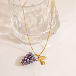 1 Piece Fruit Stainless Steel Gold Color Pendant Necklace h5 Picture4