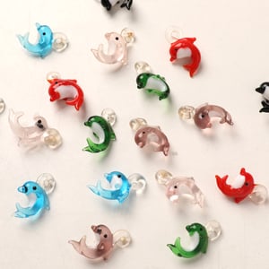 1 Piece Simple Series Cute Animal Glass Jewelry Beads h5 Picture3