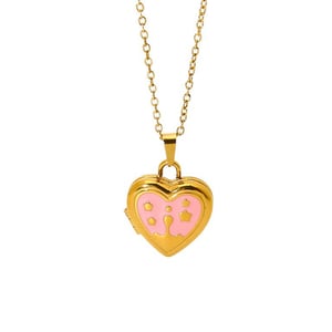 Sweet Heart Stainless Steel   Gold Color  Women's Pendant Necklaces h5 Picture5