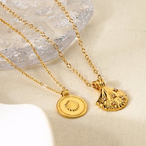 Classic Series Retro Turtle Stainless Steel  Gold Color Zircon Unisex Pendant Necklaces h5 Picture3