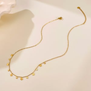 1 pezzo di collana con ciondolo a forma di farfalla in acciaio inossidabile color oro da donna h5 Immagine3