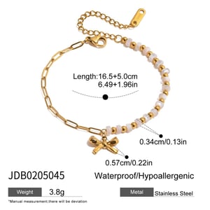 1 stuk romantische serie schattige vlinder roestvrij staal goudkleurige dames ketting armbanden h5 