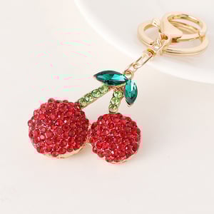 1 Piece Cherry Alloy Keychain h5 Picture3
