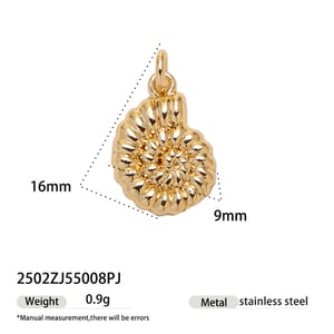 1 Piece Oceanic Stainless Steel Gold Color Pendant h5 Picture4