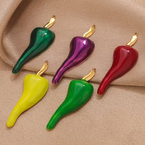 1 Piece DIY Pepper Stainless Steel Women's Pendants h5 Picture3