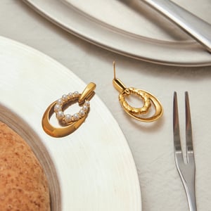 1 Pair Classic Series Retro Droplet Stainless Steel Gold Color Women's Drop Earrings h5 Picture7