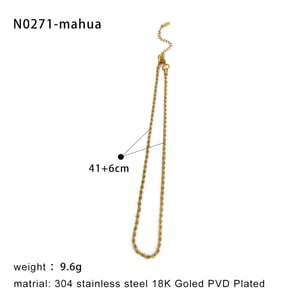 1 Piece Heart Stainless Steel Gold Color Pendant Necklace h5 Picture2
