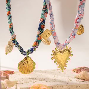 1 Piece Romantic Vacation Stainless Steel Gold Color Shell Pendant Necklaces h5 Picture3