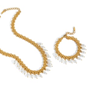 1 Piece Stainless Steel Gold Color Pendant Necklaces h5 Picture5
