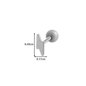 1 Piece Simple Cross Stainless Steel Gold Color Women's Piercings Earrings h5 Picture2