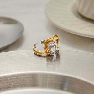 1 Piece Classic Geometric Stainless Steel Gold Color  Minimalist Rings h5 Picture7