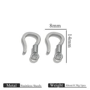 1 Piece Designable DIY Animal Stainless Steel Jewelry Closures h5