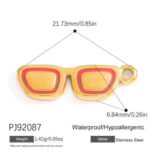 Oceanic Stainless Steel Gold Color DIY Pendants h5