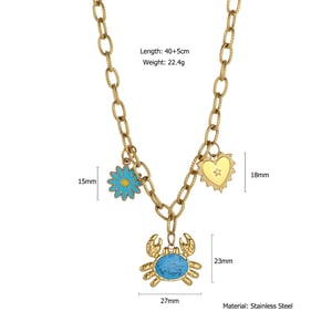 1 Piece Heart Stainless Steel Women's Pendant Necklaces h5 Picture2