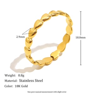 Simple Series Daily Solid Color Stainless Steel Minimalist Rings h5 Picture5
