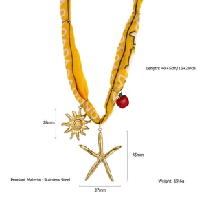 1 Piece Romantic Series Vacation Turtle Stainless Steel Gold Color Women's Pendant Necklaces h5 Picture2