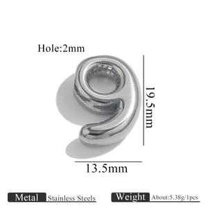 1 Piece Classic Letter Stainless Steel Women's Pendants h5