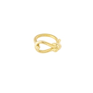 1 Piece Simple Series Casual Twist Stainless Steel Gold Color Minimalist Rings h5 