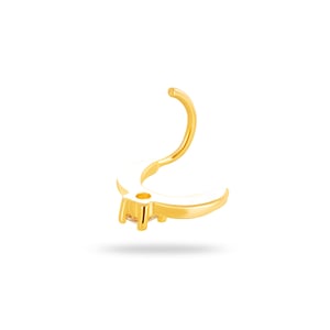 1 Piece Modern Copper Gold Color Zircon Women's Nose Stud h5 Picture5