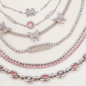 1 Piece Luxurious Series Cute Letter Stainless Steel Women's Chain Bracelets h5 Picture2