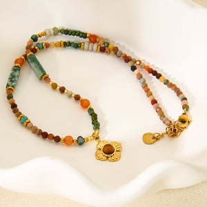 Classic Series  Stainless Steel Gold Color Women's Pendant Necklaces h5 Picture4