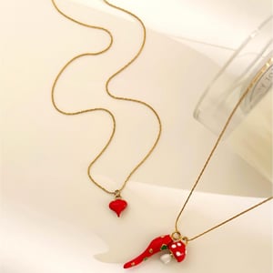 1 Piece Chill Stainless Steel Gold Color Pendant Necklace h5 Picture4