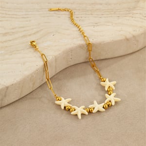 Romantic Vacation Turtle Stainless Steel Gold Color Women's Chain Necklaces h5 Picture4