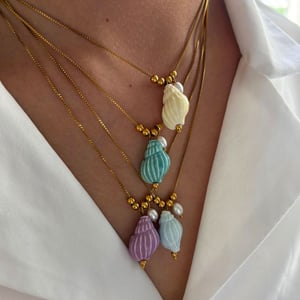 1 Piece Colorful Shell Pendant Necklace h5 Picture3