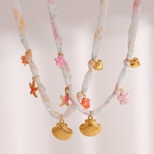Colliers à pendentif en acier inoxydable pour femme, série romantique, motif tortue douce h5 Image2