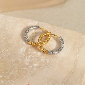 Simple Series Daily Geometric Stainless Steel Women's Hoop Earrings h5 Picture3