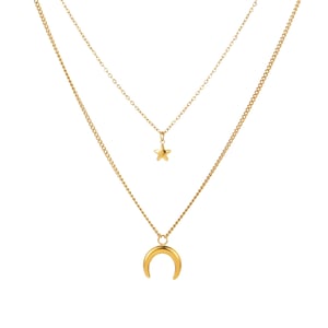 Elegant Sun/Moon Stainless Steel  Gold Color Women's Layered Necklaces h5 Picture5