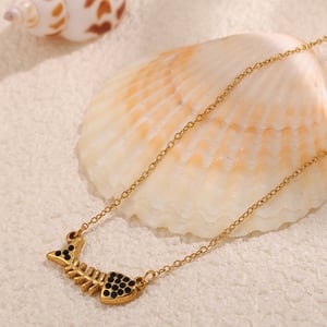 1 Piece Animal Stainless Steel Gold Color Pendant Necklace h5 Picture3